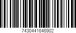 Código de barras (EAN, GTIN, SKU, ISBN): '7430441646902'