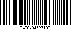 Código de barras (EAN, GTIN, SKU, ISBN): '7430484527190'