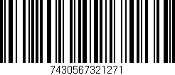 Código de barras (EAN, GTIN, SKU, ISBN): '7430567321271'