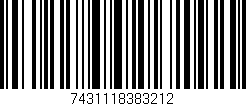 Código de barras (EAN, GTIN, SKU, ISBN): '7431118383212'