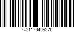 Código de barras (EAN, GTIN, SKU, ISBN): '7431173495370'