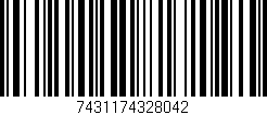 Código de barras (EAN, GTIN, SKU, ISBN): '7431174328042'