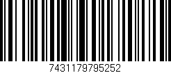 Código de barras (EAN, GTIN, SKU, ISBN): '7431179795252'