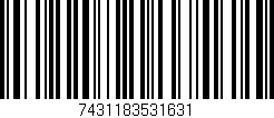 Código de barras (EAN, GTIN, SKU, ISBN): '7431183531631'