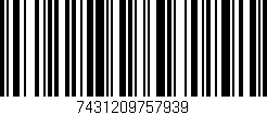 Código de barras (EAN, GTIN, SKU, ISBN): '7431209757939'