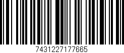 Código de barras (EAN, GTIN, SKU, ISBN): '7431227177665'