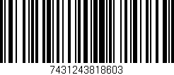Código de barras (EAN, GTIN, SKU, ISBN): '7431243818603'