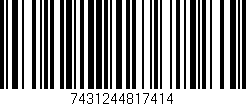 Código de barras (EAN, GTIN, SKU, ISBN): '7431244817414'