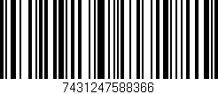 Código de barras (EAN, GTIN, SKU, ISBN): '7431247588366'