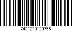 Código de barras (EAN, GTIN, SKU, ISBN): '7431273129755'