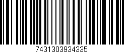 Código de barras (EAN, GTIN, SKU, ISBN): '7431303934335'