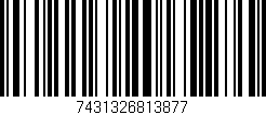 Código de barras (EAN, GTIN, SKU, ISBN): '7431326813877'