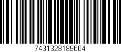 Código de barras (EAN, GTIN, SKU, ISBN): '7431328189604'