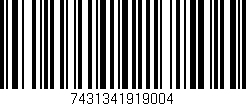 Código de barras (EAN, GTIN, SKU, ISBN): '7431341919004'