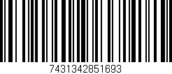 Código de barras (EAN, GTIN, SKU, ISBN): '7431342851693'