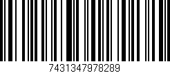 Código de barras (EAN, GTIN, SKU, ISBN): '7431347978289'