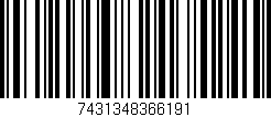Código de barras (EAN, GTIN, SKU, ISBN): '7431348366191'