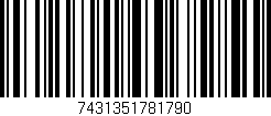 Código de barras (EAN, GTIN, SKU, ISBN): '7431351781790'