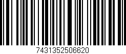 Código de barras (EAN, GTIN, SKU, ISBN): '7431352506620'