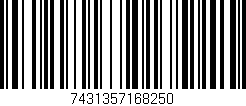 Código de barras (EAN, GTIN, SKU, ISBN): '7431357168250'