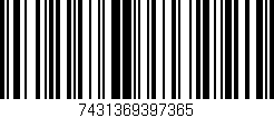 Código de barras (EAN, GTIN, SKU, ISBN): '7431369397365'