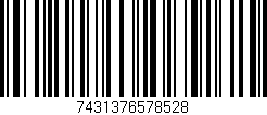 Código de barras (EAN, GTIN, SKU, ISBN): '7431376578528'