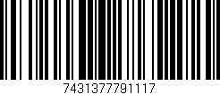 Código de barras (EAN, GTIN, SKU, ISBN): '7431377791117'