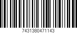 Código de barras (EAN, GTIN, SKU, ISBN): '7431380471143'