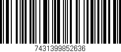 Código de barras (EAN, GTIN, SKU, ISBN): '7431399852636'