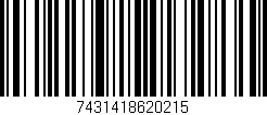 Código de barras (EAN, GTIN, SKU, ISBN): '7431418620215'