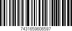 Código de barras (EAN, GTIN, SKU, ISBN): '7431659606597'