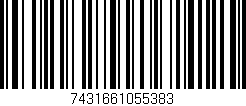 Código de barras (EAN, GTIN, SKU, ISBN): '7431661055383'