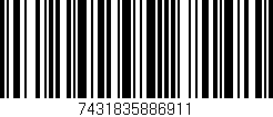 Código de barras (EAN, GTIN, SKU, ISBN): '7431835886911'