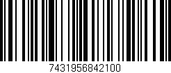 Código de barras (EAN, GTIN, SKU, ISBN): '7431956842100'