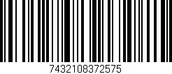 Código de barras (EAN, GTIN, SKU, ISBN): '7432108372575'