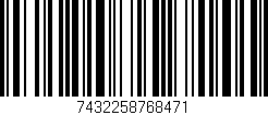 Código de barras (EAN, GTIN, SKU, ISBN): '7432258768471'