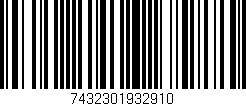 Código de barras (EAN, GTIN, SKU, ISBN): '7432301932910'