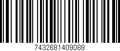 Código de barras (EAN, GTIN, SKU, ISBN): '7432681409088'