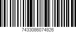 Código de barras (EAN, GTIN, SKU, ISBN): '7433086074826'