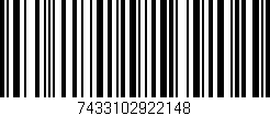 Código de barras (EAN, GTIN, SKU, ISBN): '7433102922148'