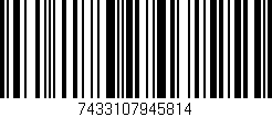 Código de barras (EAN, GTIN, SKU, ISBN): '7433107945814'