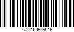 Código de barras (EAN, GTIN, SKU, ISBN): '7433188585916'