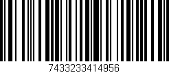 Código de barras (EAN, GTIN, SKU, ISBN): '7433233414956'