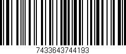 Código de barras (EAN, GTIN, SKU, ISBN): '7433643744193'