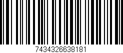 Código de barras (EAN, GTIN, SKU, ISBN): '7434326638181'