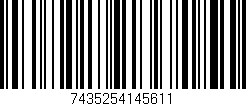 Código de barras (EAN, GTIN, SKU, ISBN): '7435254145611'