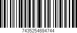 Código de barras (EAN, GTIN, SKU, ISBN): '7435254694744'