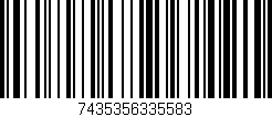 Código de barras (EAN, GTIN, SKU, ISBN): '7435356335583'