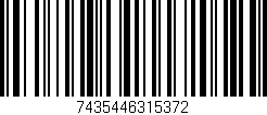 Código de barras (EAN, GTIN, SKU, ISBN): '7435446315372'