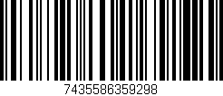 Código de barras (EAN, GTIN, SKU, ISBN): '7435586359298'